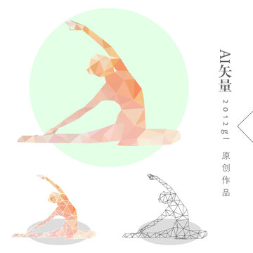 瑜珈装饰画