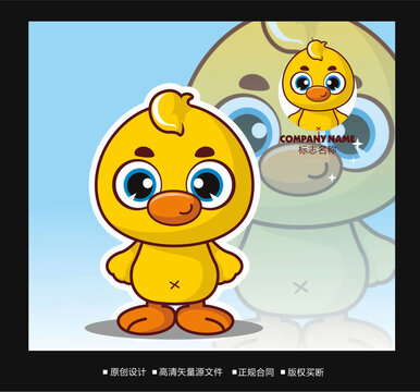 卡通鸭子