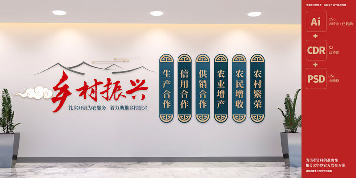 乡村振兴三农展板文化墙