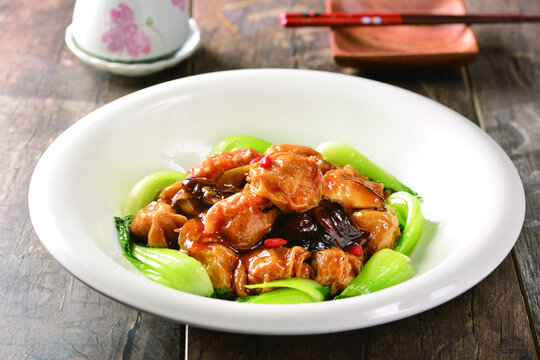 面筋夹肉