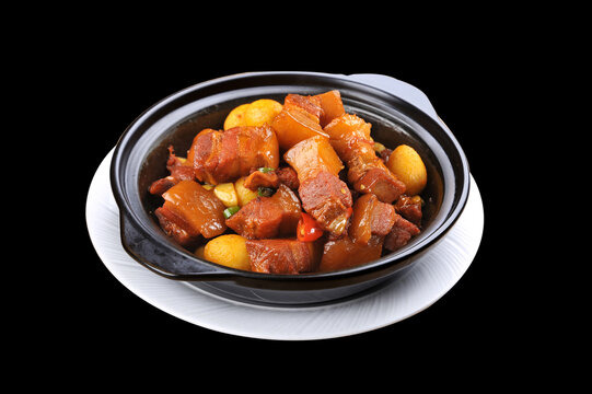 板栗红烧肉