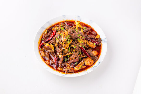 红油羊杂