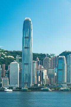 香港国际金融中心地标建筑风景