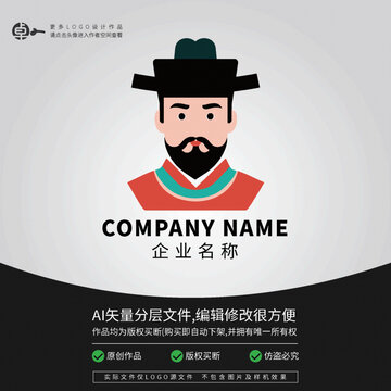 帝王爷大臣古代诗人LOGO皇上