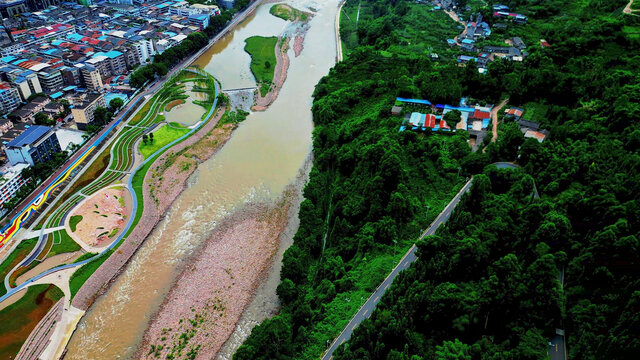 荥经县水上公园同心水岸
