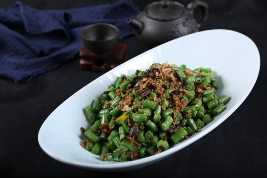 榄菜肉碎四季豆