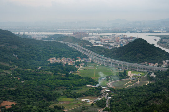 中山神湾丫髻山山顶风光