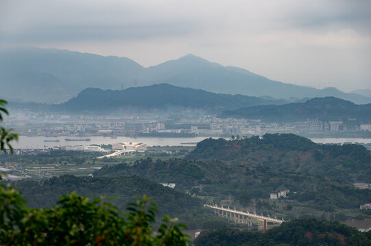 中山神湾丫髻山山顶风光