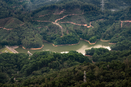 中山神湾丫髻山山顶风光