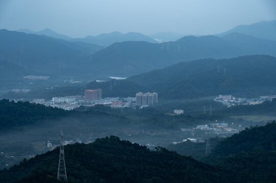 中山神湾丫髻山山顶风光