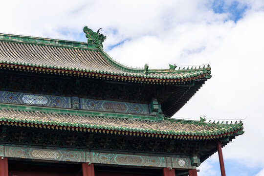 北京鼓楼飞檐斗拱