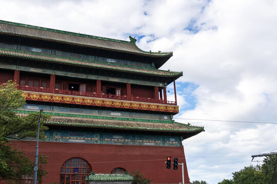北京鼓楼飞檐斗拱