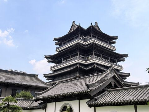 古风建筑广州文化馆广州旅游