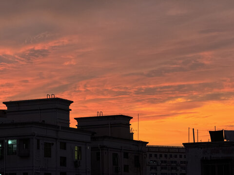 黄昏日落夕阳
