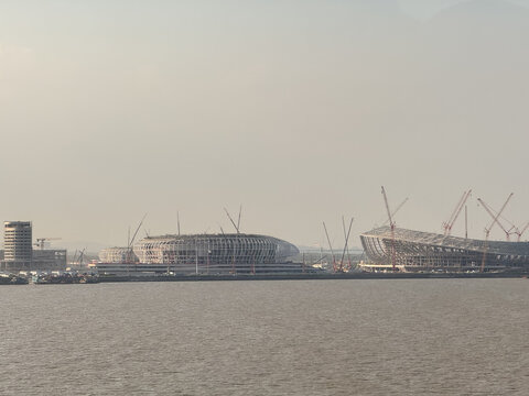 城市海边建筑
