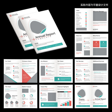 产品画册indesign模板