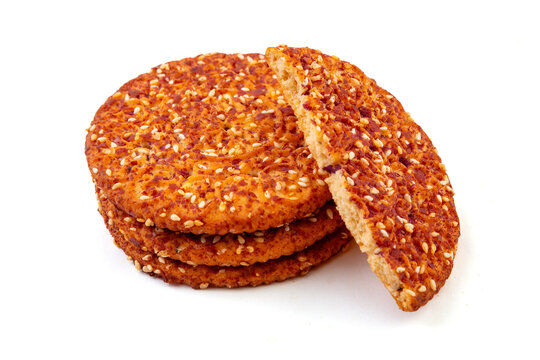 紫薯芝麻饼酥性饼干