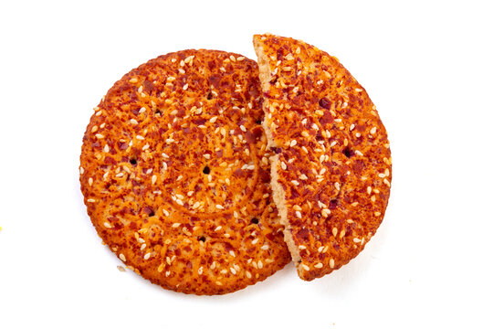 紫薯芝麻饼酥性饼干