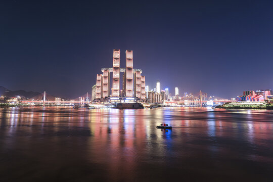 重庆朝天门夜景