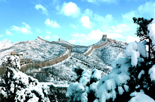 长城雪景