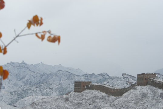 长城雪景