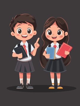 学生卡通形象