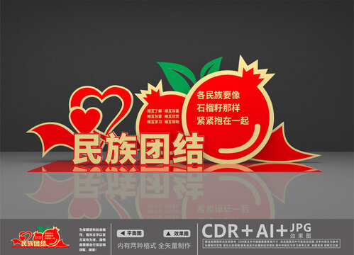 民族团结美陈
