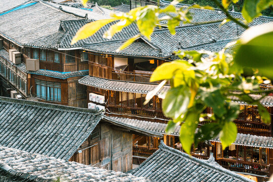木房子木建筑特写