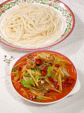 土豆丝拌面