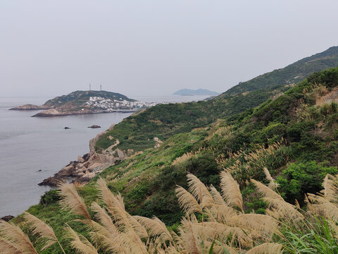 海岛舟山花鸟岛群岛海岸线风光