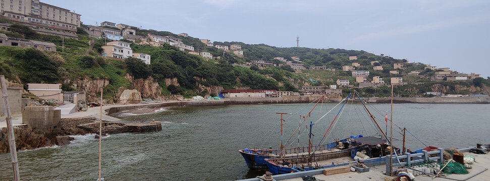 东海海岛渔村与码头