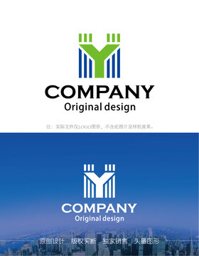 MY字母logo设计