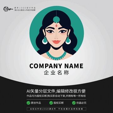 中东印度尼西亚美女LOGO