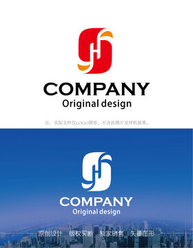 SH字母logo设计