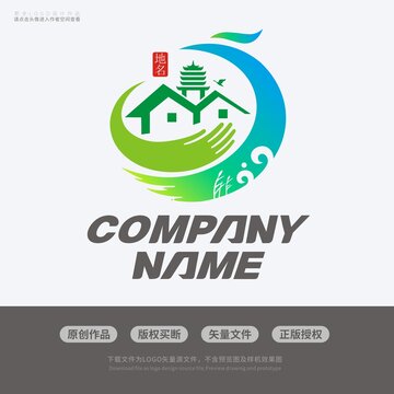 J字母凤凰湿地社区旅游LOGO