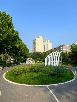 城市公园一角