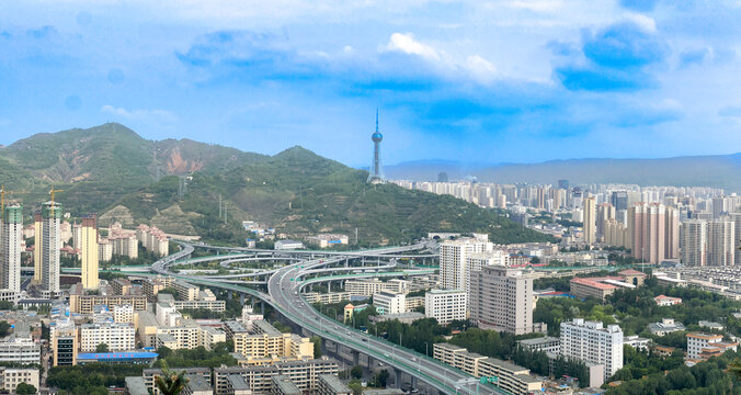 西宁市俯瞰