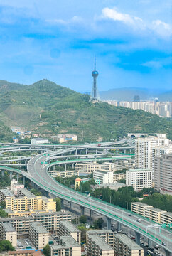 西宁市俯瞰