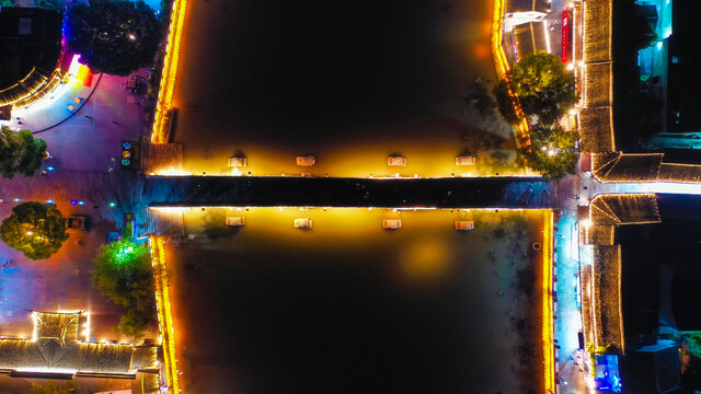 塘栖临平古镇夜景