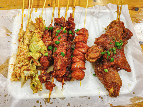 油炸串串炸包菜热狗炸猪手