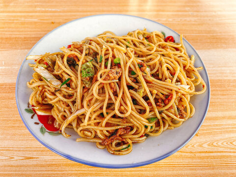 肉丝炒粉