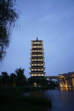 中国大运河博物馆夜景