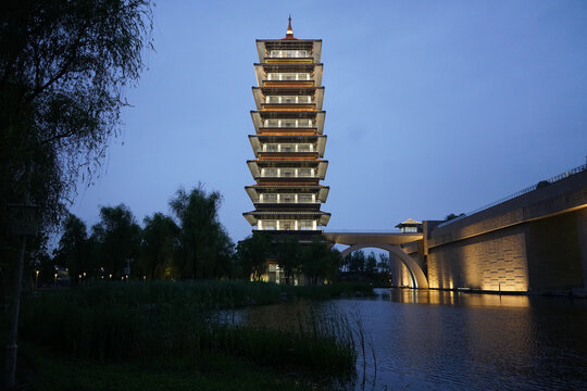 中国大运河博物馆夜景