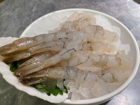 新鲜食材虾仁