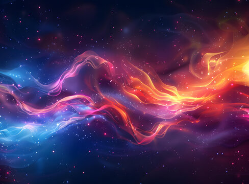 炫彩星云的AI图片