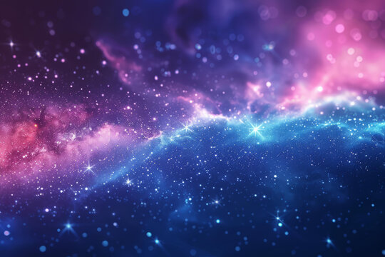 浩瀚的宇宙星云和星系