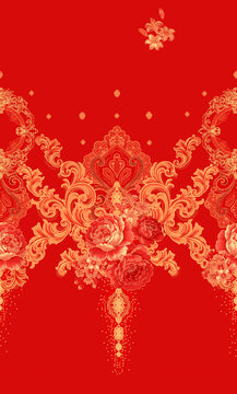 金色欧式纹样