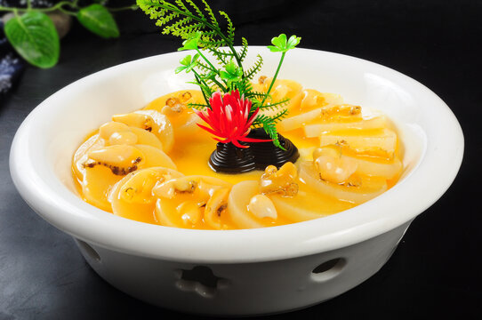 鸡汁萝卜鲍鱼片