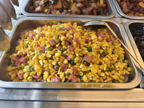 快餐玉米粒菜品