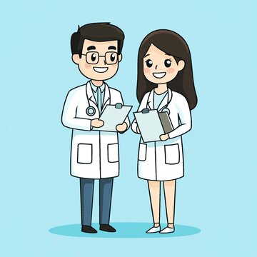 卡通医生矢量